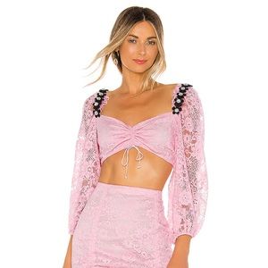 For Love and Lemons Lafayette crop top 💕